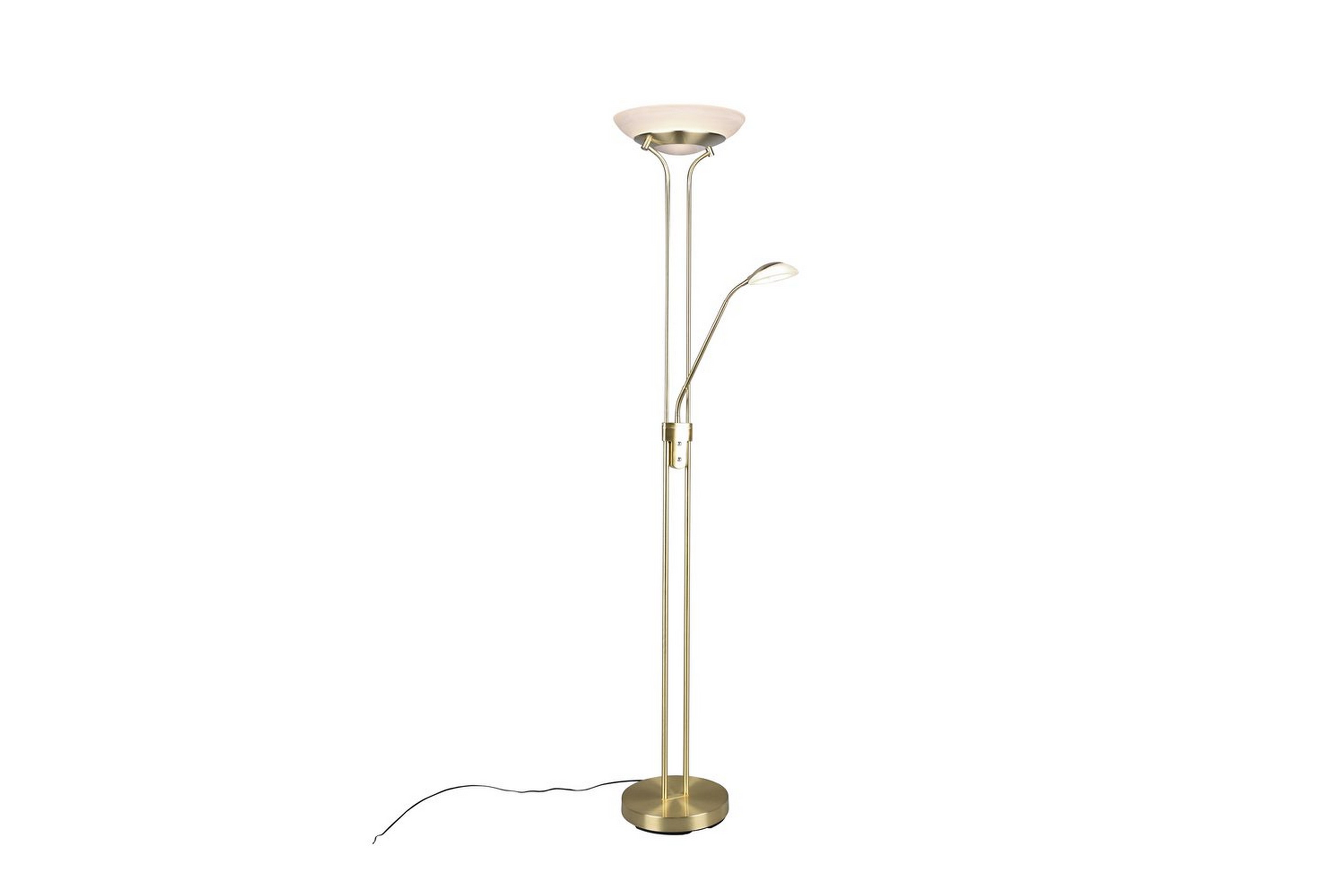 Golvlampa Orson - Mattmässing