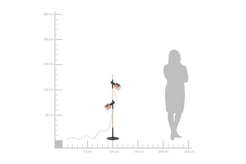 Owens Golvlampa 130 cm - Svart - Belysning - Inomhusbelysning & lampor - Golvlampor & golvbelysning