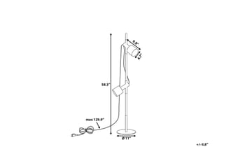 Owens Golvlampa 130 cm - Svart - Belysning - Inomhusbelysning & lampor - Golvlampor & golvbelysning
