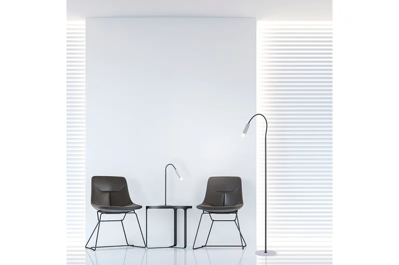 PURE-GEMIN golvlampa, aluminium - Grå - Belysning - Inomhusbelysning & lampor - Golvlampor & golvbelysning