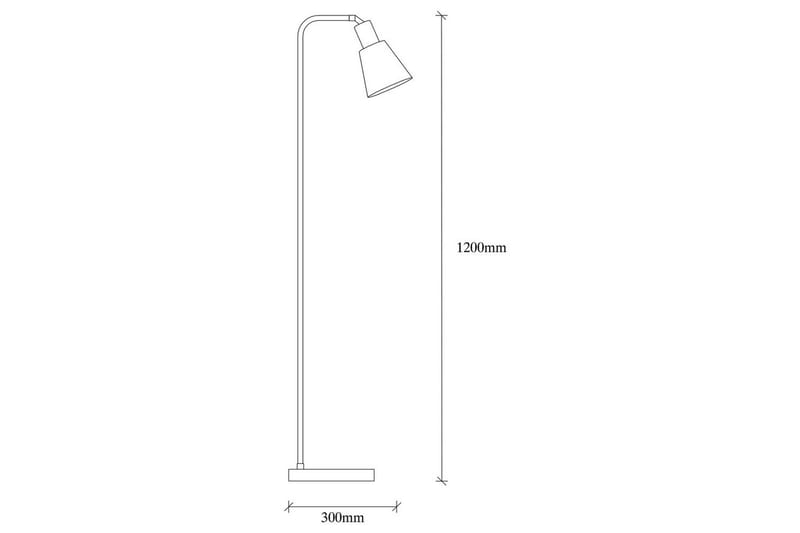 Golvlampa Quintra Svart / Vintage - 30 x 22 cm - Belysning - Inomhusbelysning & lampor - Golvlampor & golvbelysning