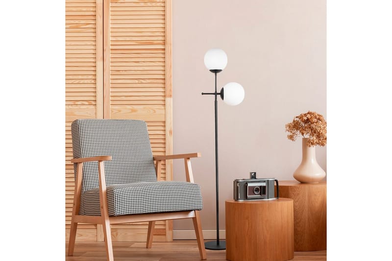 Golvlampa Ranpal Svart - Svart - Belysning - Inomhusbelysning & lampor - Golvlampor & golvbelysning