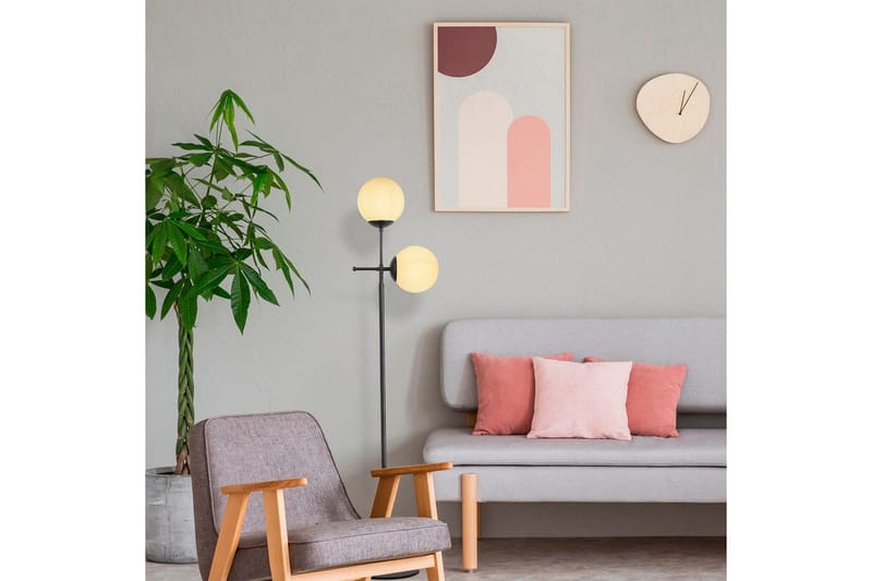 Golvlampa Ranpal Svart - Svart - Belysning - Inomhusbelysning & lampor - Golvlampor & golvbelysning