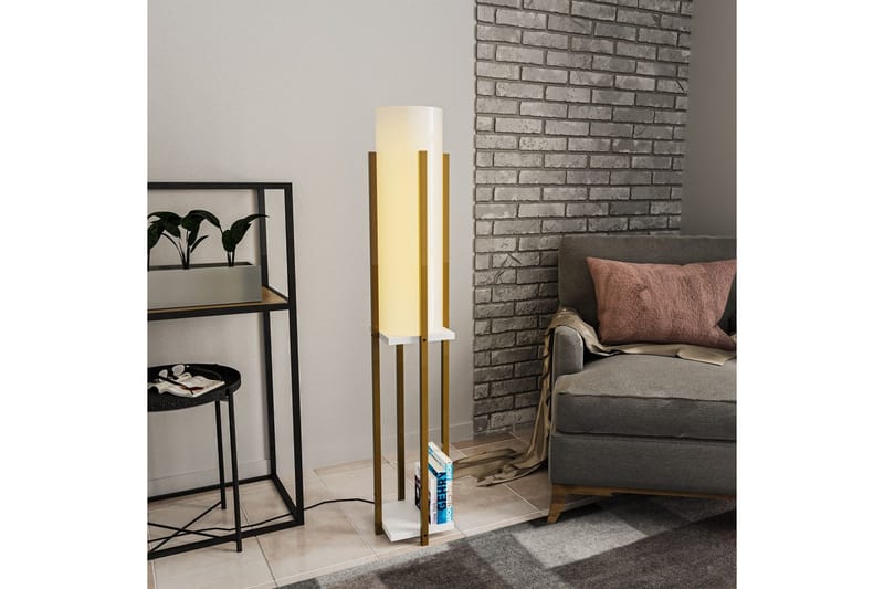 Golvlampa Ratmo Sudampa (Hyllhöjd: 60 cm) Rany / Vit - Rany / Vit - Belysning - Inomhusbelysning & lampor - Golvlampor & golvbelysning