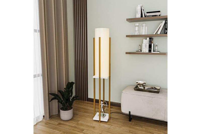 Golvlampa Ratmo Sudampa (Hyllhöjd: 60 cm) Rany / Vit - Rany / Vit - Belysning - Inomhusbelysning & lampor - Golvlampor & golvbelysning