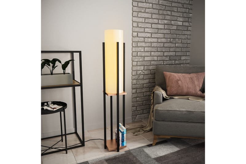 Golvlampa Ratmo Sudampa (Hyllhöjd: 60 cm) Svart / Koppar - Svart / Koppar - Belysning - Inomhusbelysning & lampor - Golvlampor & golvbelysning