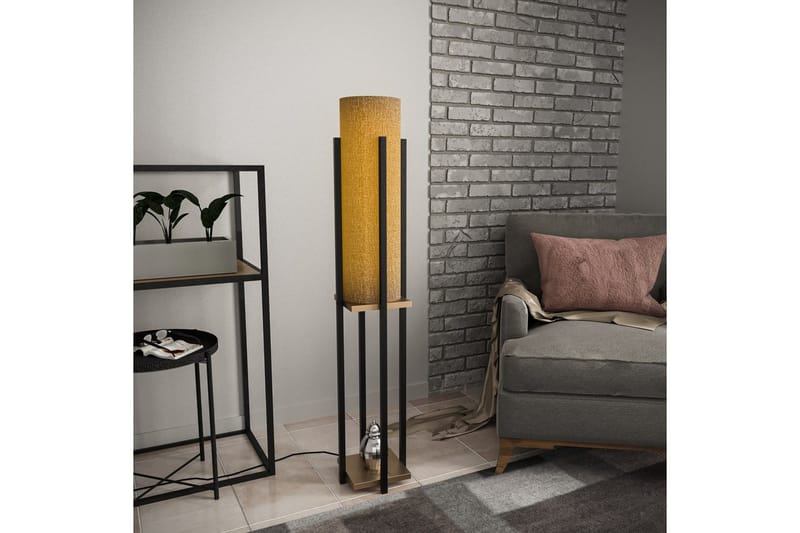 Golvlampa Ratmo Sudampa (Hyllhöjd: 60 cm) Svart / Rany - Svart / Rany - Belysning - Inomhusbelysning & lampor - Golvlampor & golvbelysning