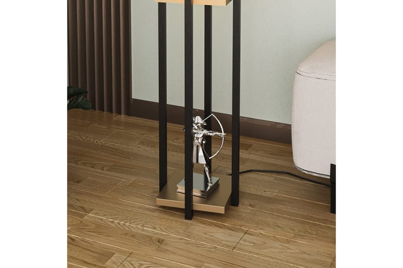 Golvlampa Ratmo Sudampa (Hyllhöjd: 60 cm) Svart / Ranybeige - Svart / Ranybeige - Belysning - Inomhusbelysning & lampor - Golvlampor & golvbelysning