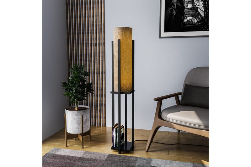 Golvlampa Ratmo Sudampa (Hyllhöjd: 60 cm) Svart - Svart - Belysning - Inomhusbelysning & lampor - Golvlampor & golvbelysning