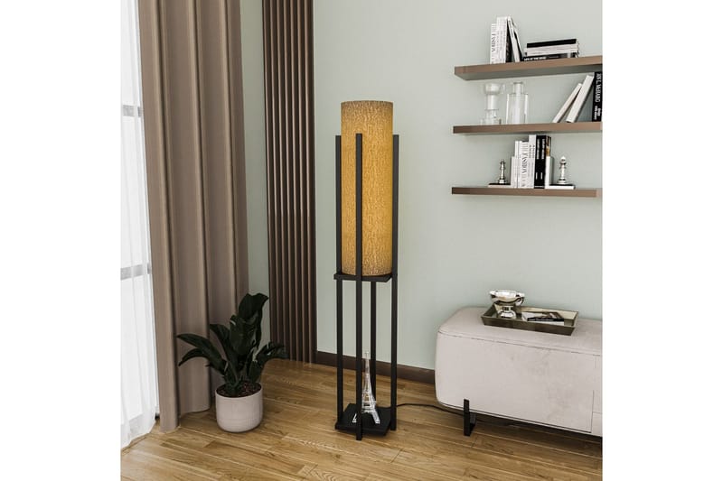 Golvlampa Ratmo Sudampa (Hyllhöjd: 60 cm) Svart - Svart - Belysning - Inomhusbelysning & lampor - Golvlampor & golvbelysning