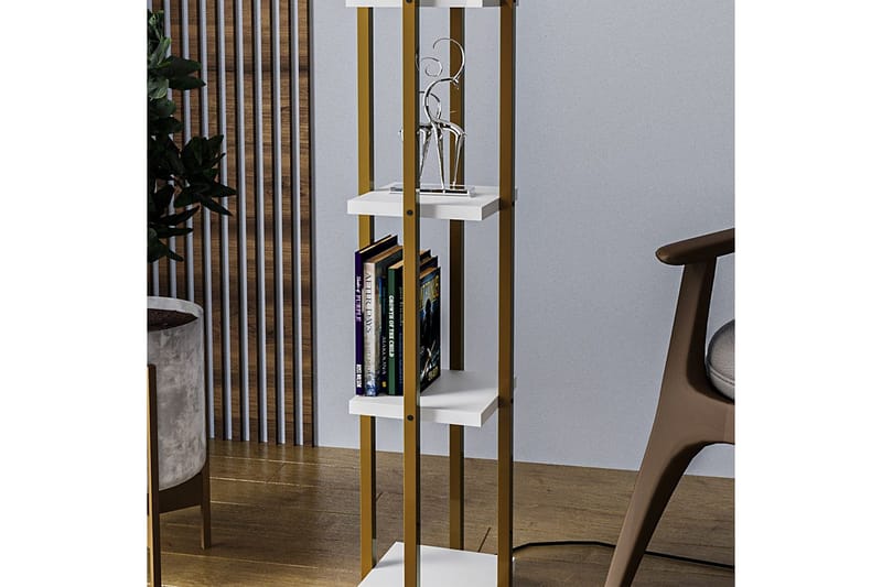 Golvlampa Ratmo Sudampa Lumi (Hyllhöjd: 29 cm) Rany / Vit Koppar - Rany / Vit Koppar - Belysning - Inomhusbelysning & lampor - Golvlampor & golvbelysning