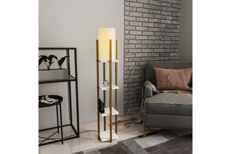 Golvlampa Ratmo Sudampa Lumi (Hyllhöjd: 29 cm) Rany / Vit - Rany / Vit - Belysning - Inomhusbelysning & lampor - Golvlampor & golvbelysning