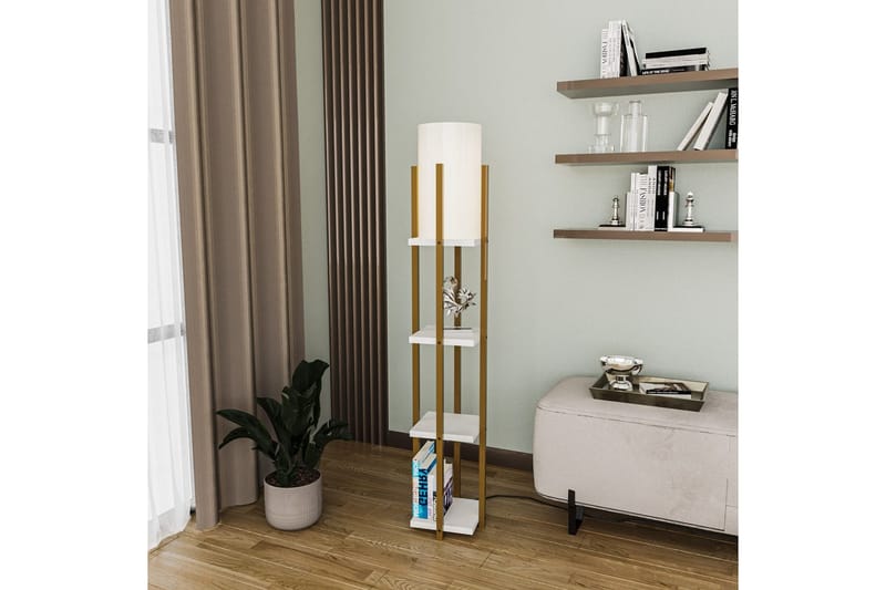 Golvlampa Ratmo Sudampa Lumi (Hyllhöjd: 29 cm) Rany / Vit - Rany / Vit - Belysning - Inomhusbelysning & lampor - Golvlampor & golvbelysning