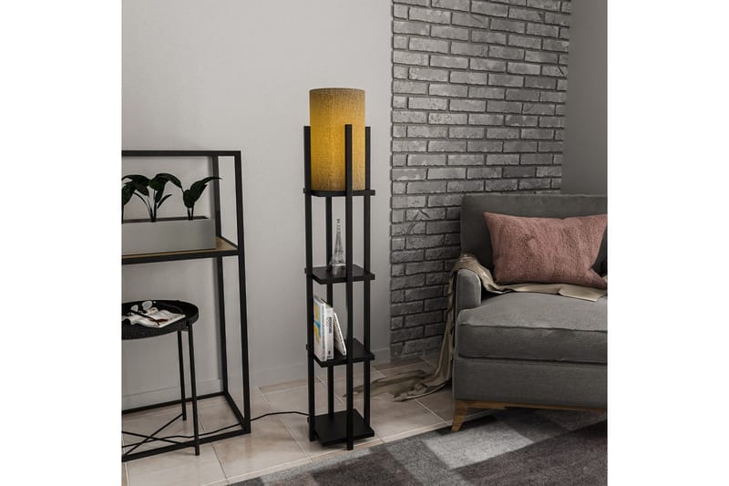 Golvlampa Ratmo Sudampa Lumi (Hyllhöjd: 29 cm) Svart Koppar - Svart Koppar - Belysning - Inomhusbelysning & lampor - Golvlampor & golvbelysning