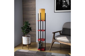 Golvlampa Ratmo Sudampa Lumi (Hyllhöjd: 29 cm) Svart / Röd