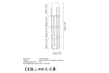 Golvlampa Ratmo Sudampa Lumi (Hyllhöjd: 29 cm) Trä / Beige - Trä / Beige - Belysning - Inomhusbelysning & lampor - Golvlampor & golvbelysning