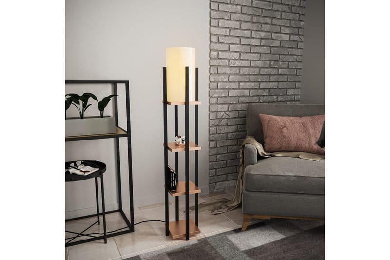 Golvlampa Ratmo Sudampa Lumi (Hyllhöjd: 29 cm) Trä / Beige - Trä / Beige - Belysning - Inomhusbelysning & lampor - Golvlampor & golvbelysning