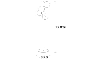 Golvlampa Rysta Rany - Guld - Belysning - Inomhusbelysning & lampor - Golvlampor & golvbelysning