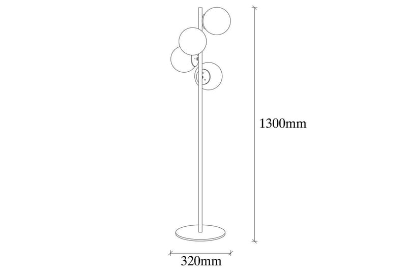 Golvlampa Rysta Rany - Guld - Belysning - Inomhusbelysning & lampor - Golvlampor & golvbelysning