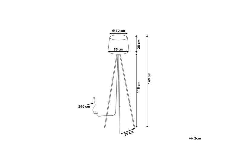 SAMBRA Golvlampa 149 cm - Sovrumslampa - Golvlampor & golvbelysning