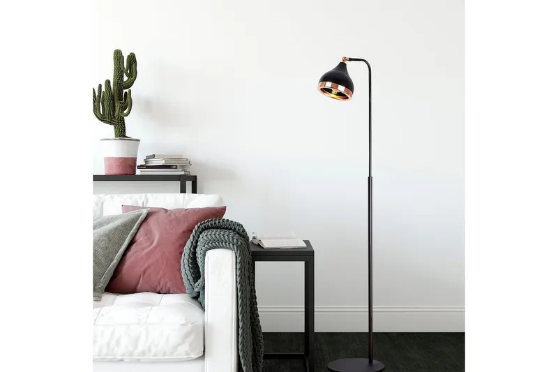 Golvlampa Soodx Svart / Koppar - Koppar/Svart - Belysning - Inomhusbelysning & lampor - Golvlampor & golvbelysning