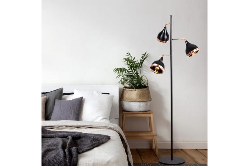 Golvlampa Soodx Svart / Koppar - Koppar/Svart - Belysning - Inomhusbelysning & lampor - Golvlampor & golvbelysning