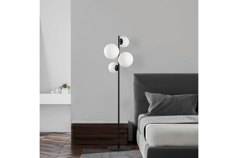 Golvlampa Subin Svart / Vit - Svart / Vit - Belysning - Inomhusbelysning & lampor - Golvlampor & golvbelysning