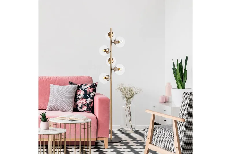 Golvlampa Subin Vintage Transparent - Vintage Transparent - Belysning - Inomhusbelysning & lampor - Golvlampor & golvbelysning