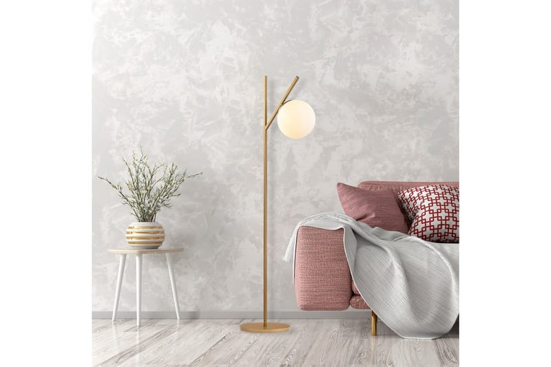 Golvlampa Thevon Gold - Guld - Belysning - Inomhusbelysning & lampor - Golvlampor & golvbelysning