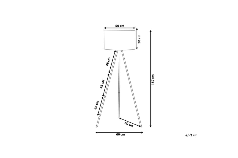 TOBOL Golvlampa 157 cm - Sovrumslampa - Golvlampor & golvbelysning