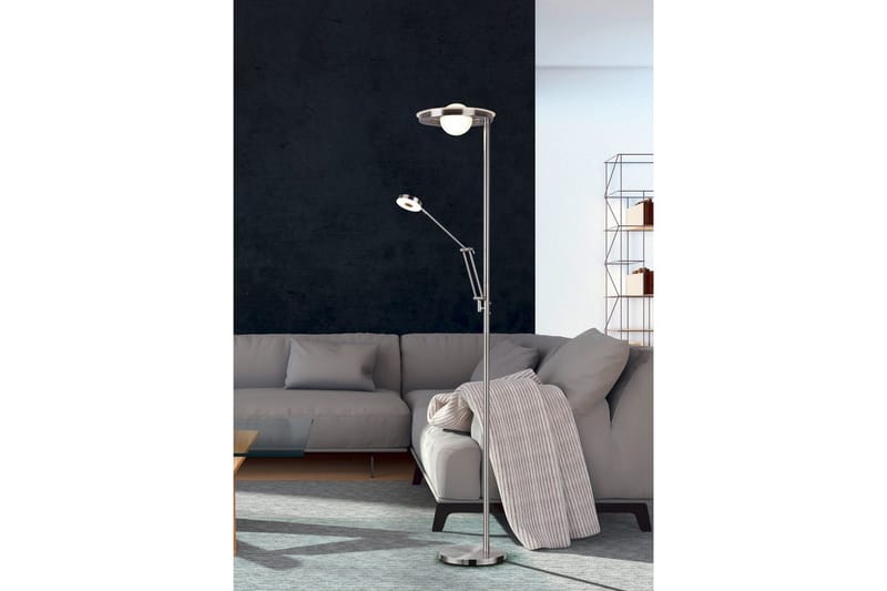 Golvlampa TRIO Barrie Borstad stål - Borstad stål - Belysning - Inomhusbelysning & lampor - Golvlampor & golvbelysning