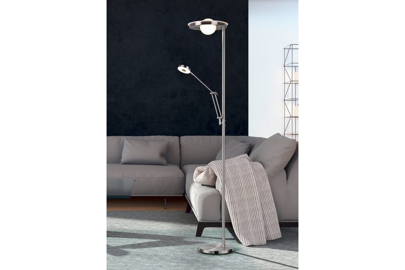 Golvlampa TRIO Barrie Borstad stål - Borstad stål - Belysning - Inomhusbelysning & lampor - Golvlampor & golvbelysning