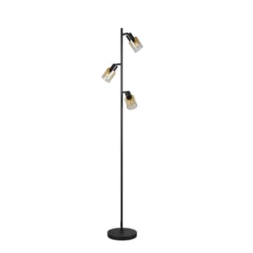 Golvlampa TRIO Cadiz - Mattsvart/Bärnsten - Belysning - Inomhusbelysning & lampor - Golvlampor & golvbelysning