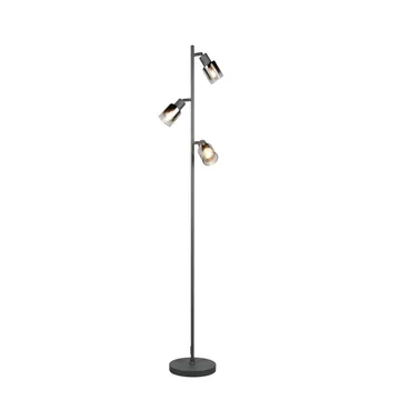 Golvlampa TRIO Cadiz Trio Lighting Black, Chrome - Belysning - Inomhusbelysning & lampor - Golvlampor & golvbelysning