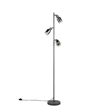 Golvlampa TRIO Cadiz Trio Lighting Black, Chrome - Belysning - Inomhusbelysning & lampor - Golvlampor & golvbelysning