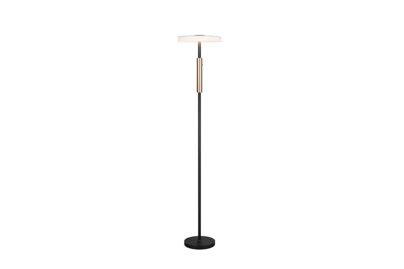 Golvlampa TRIO Celeste Mattsvart/kromad/trä - Mattsvart/kromad/trä - Belysning - Inomhusbelysning & lampor - Golvlampor & golvbelysning