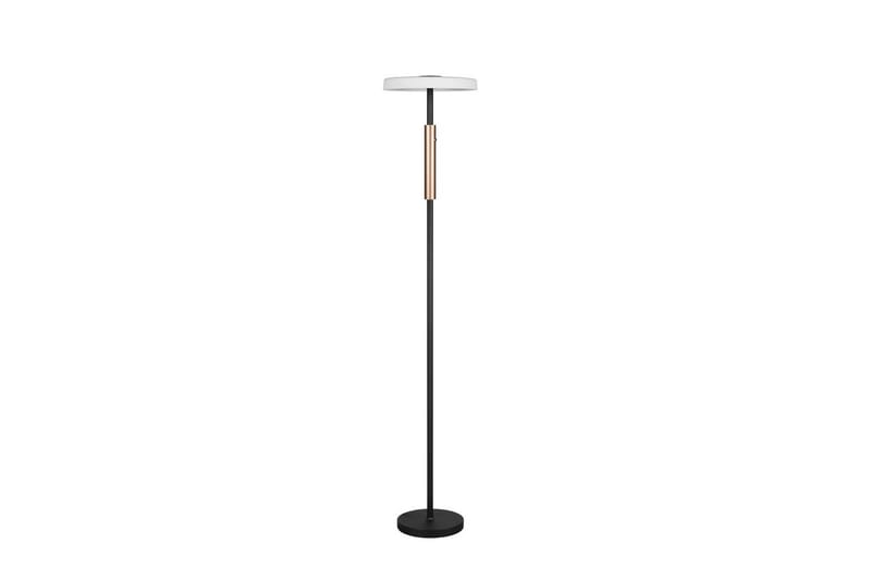 Golvlampa TRIO Celeste Mattsvart/kromad/trä - Mattsvart/kromad/trä - Belysning - Inomhusbelysning & lampor - Golvlampor & golvbelysning