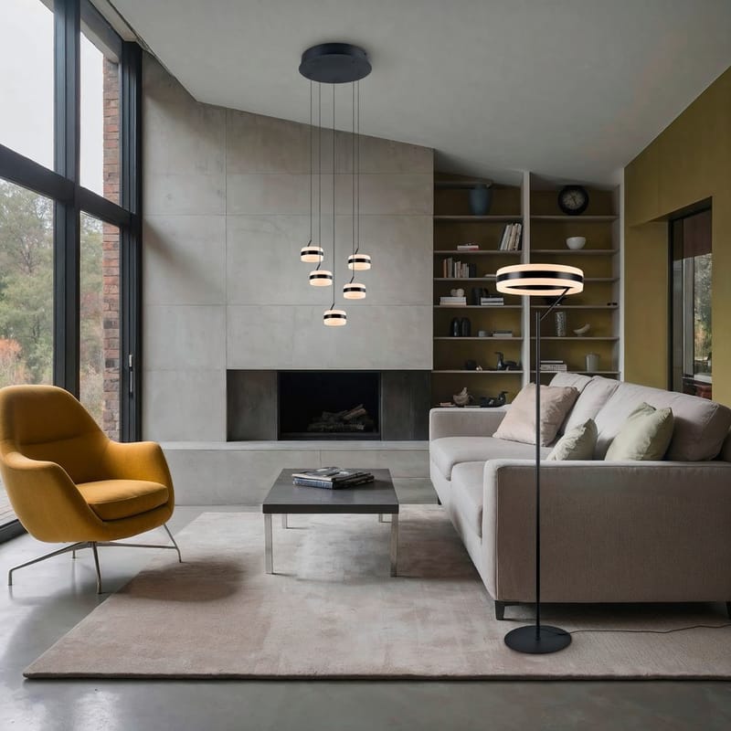 Golvlampa TRIO Dios - Mattsvart - Belysning - Inomhusbelysning & lampor - Golvlampor & golvbelysning