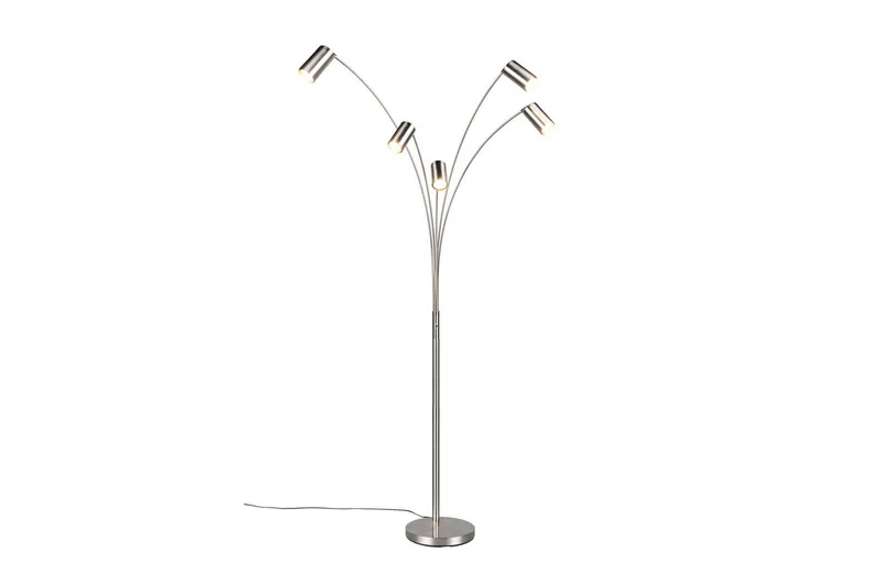 Golvlampa TRIO Marley Borstad stål - Borstad stål - Belysning - Inomhusbelysning & lampor - Golvlampor & golvbelysning
