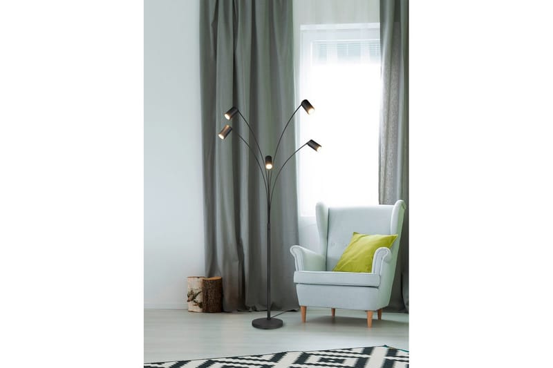 Golvlampa TRIO Marley Mattsvart - Mattsvart - Belysning - Inomhusbelysning & lampor - Golvlampor & golvbelysning