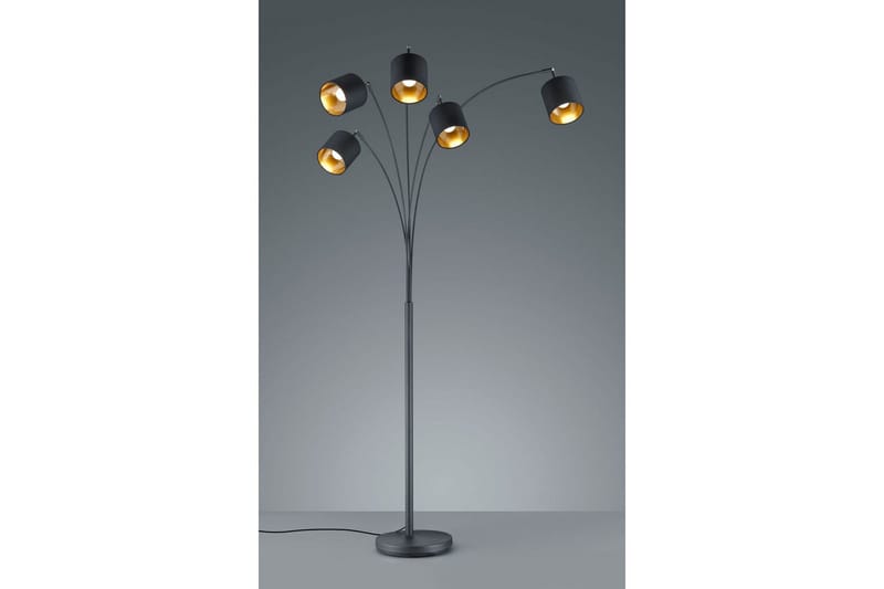 Golvlampa TRIO Tommy Böjd Mattsvart - Mattsvart - Belysning - Inomhusbelysning & lampor - Golvlampor & golvbelysning