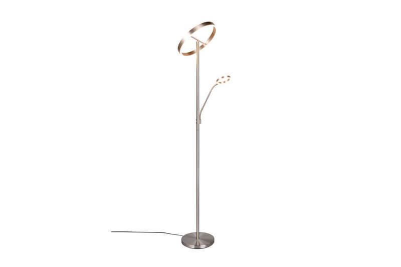 Golvlampa TRIO Willis Borstad stål - Borstad stål - Belysning - Inomhusbelysning & lampor - Golvlampor & golvbelysning