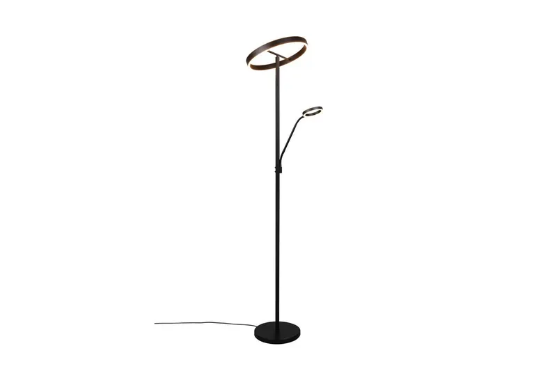 Golvlampa TRIO Willis Mattsvart, Mattsvart