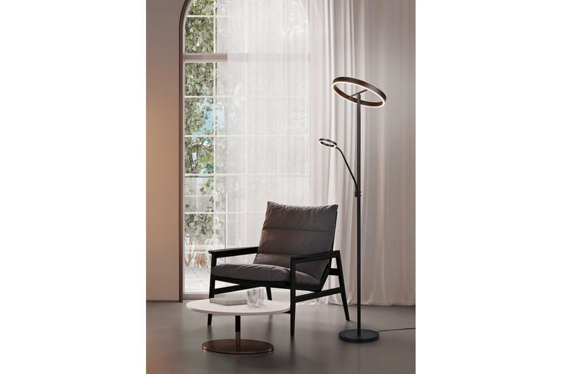 Golvlampa TRIO Willis Mattsvart - Mattsvart - Belysning - Inomhusbelysning & lampor - Golvlampor & golvbelysning