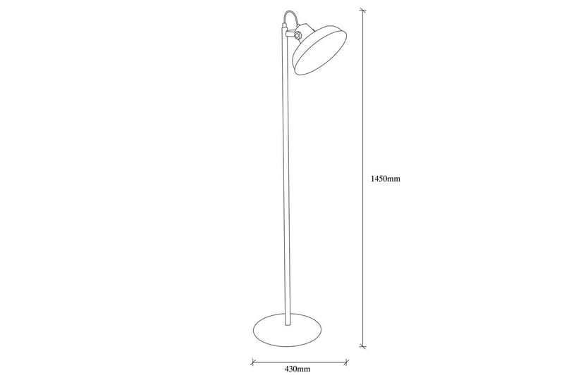 Golvlampa Zinra Svart / Rany - 30 x 43 cm - Belysning - Inomhusbelysning & lampor - Golvlampor & golvbelysning