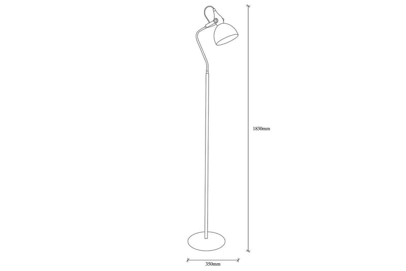 Golvlampa Zinra Svart / Rany - 35 x 30 cm - Belysning - Inomhusbelysning & lampor - Golvlampor & golvbelysning