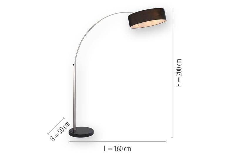 Golvlampa Petro - 50x200x160 cm - Belysning - Inomhusbelysning & lampor - Golvlampor & golvbelysning