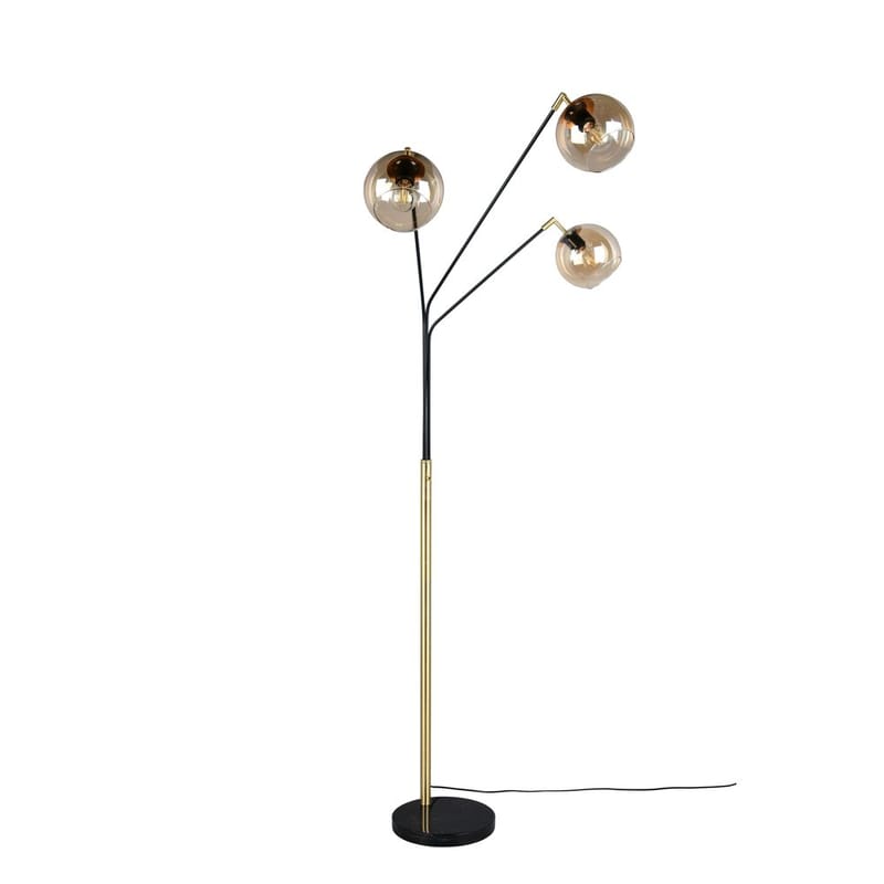 Golvlampa Paxton - Mattsvart/guld - Belysning - Inomhusbelysning & lampor - Golvlampor & golvbelysning