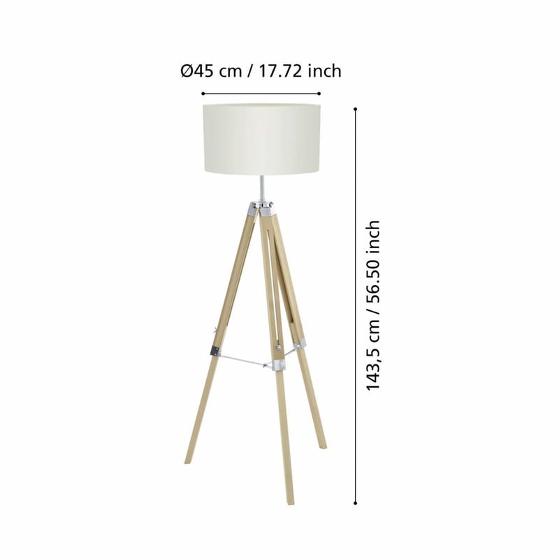 Golvljus Lantada - Naturligt Beige - Belysning - Inomhusbelysning & lampor - Golvlampor & golvbelysning