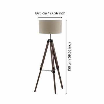 Golvljus Lantada - Valnöt Taupe - Belysning - Inomhusbelysning & lampor - Golvlampor & golvbelysning